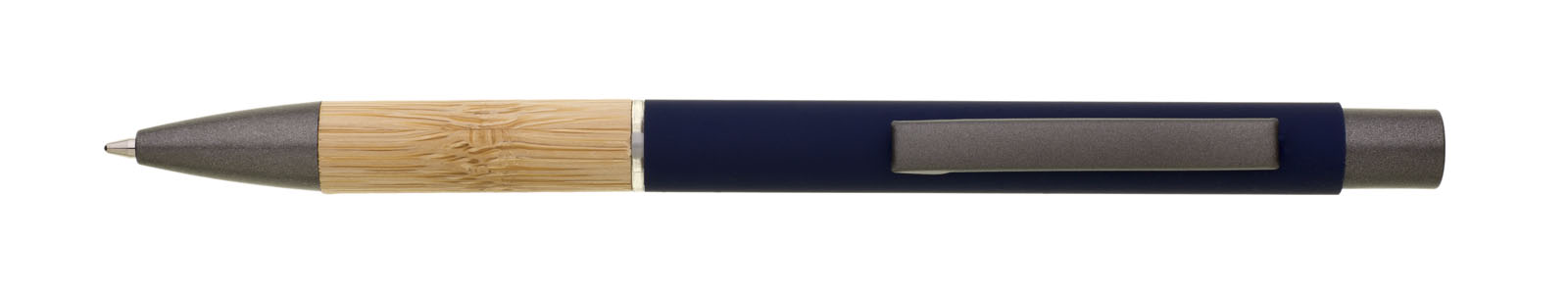 DORIO SOFT propiska bambus/kov - hrot 1,0 mm modrá