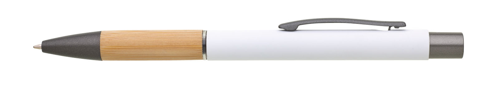DORIO SOFT propiska bambus/kov - hrot 1,0 mm bílá