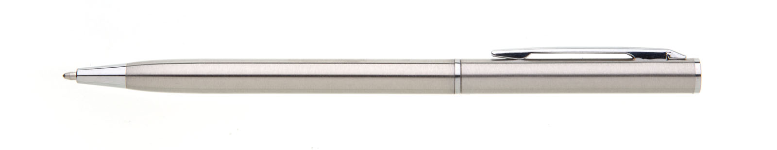 PIAZA STEEL propiska kov stříbrná