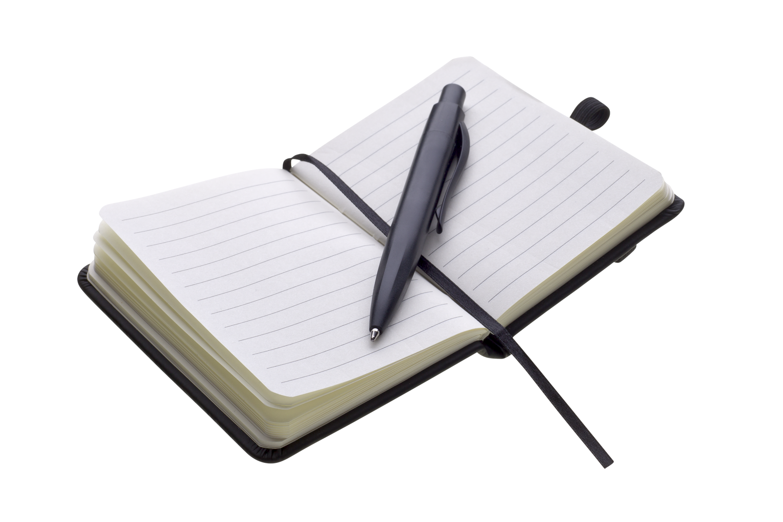 PURENOTE SET zápisník A7 s propiskou černá