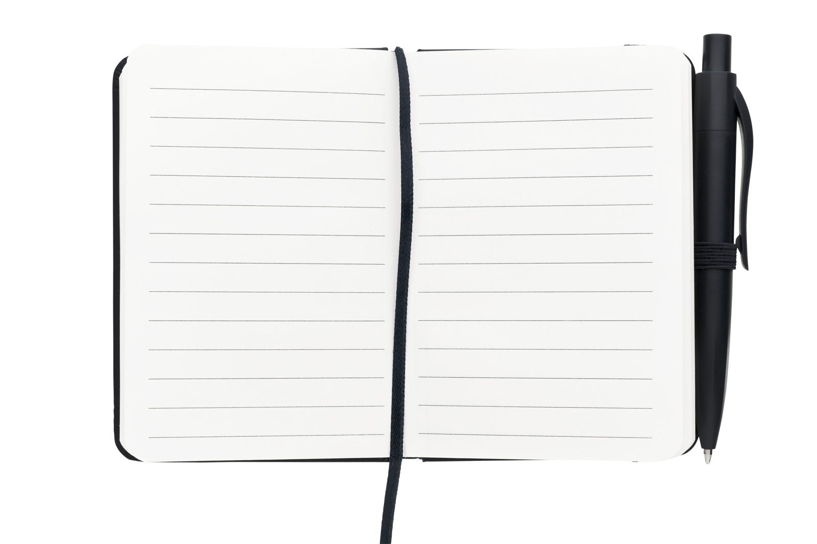 PURENOTE SET zápisník A7 s propiskou černá