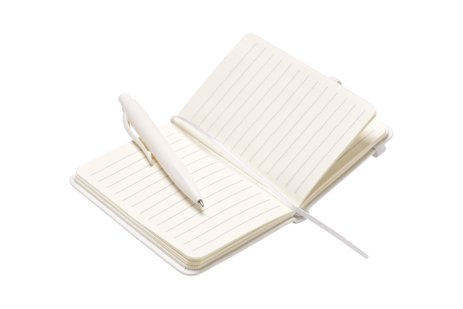 PURENOTE SET zápisník A7 s propiskou bílá