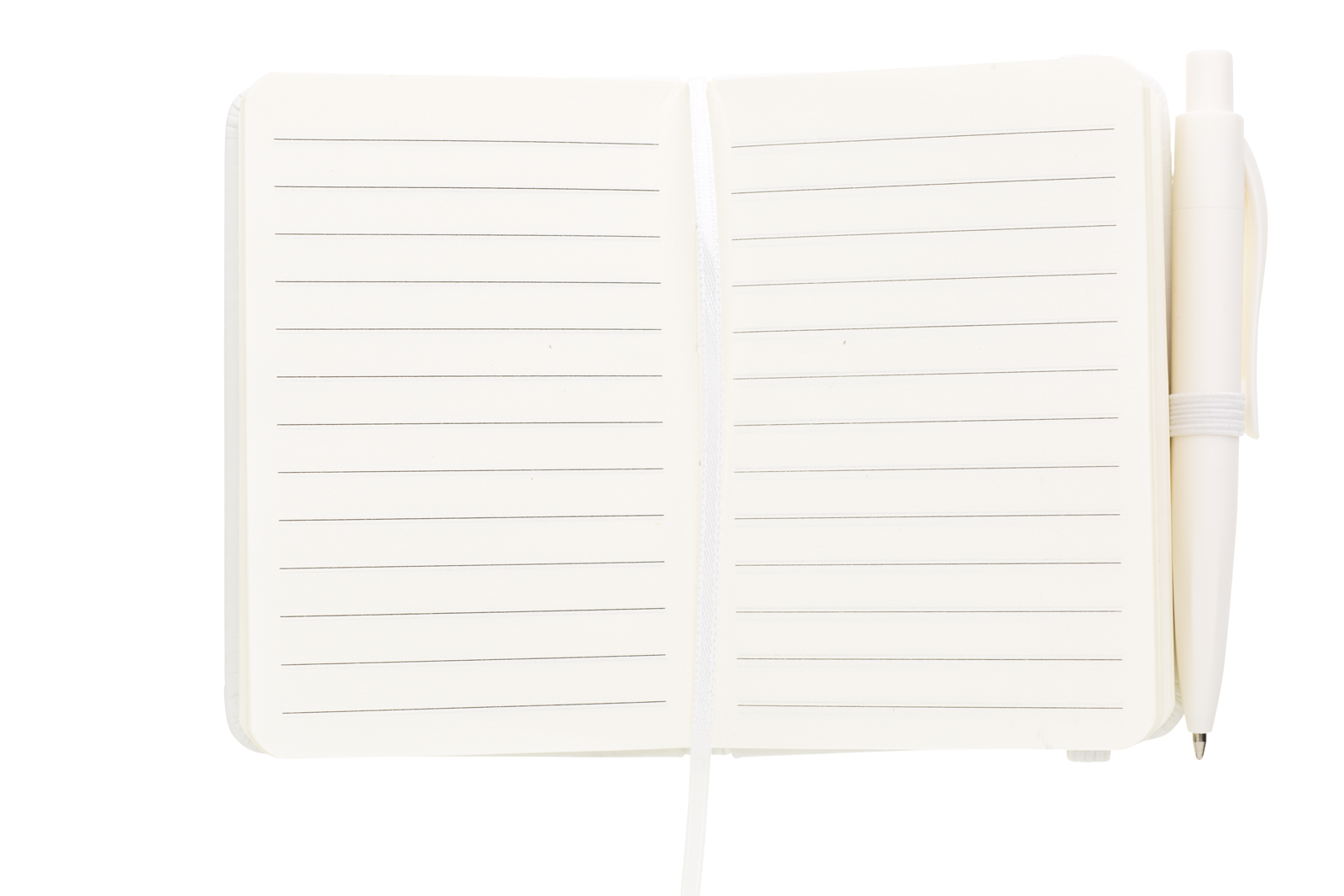 PURENOTE SET zápisník A7 s propiskou bílá