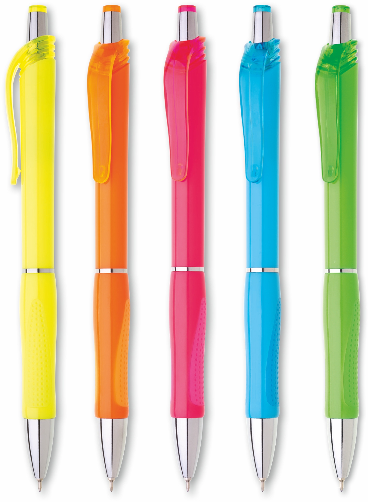 FLORI propiska plast s náplní semigel oranžová